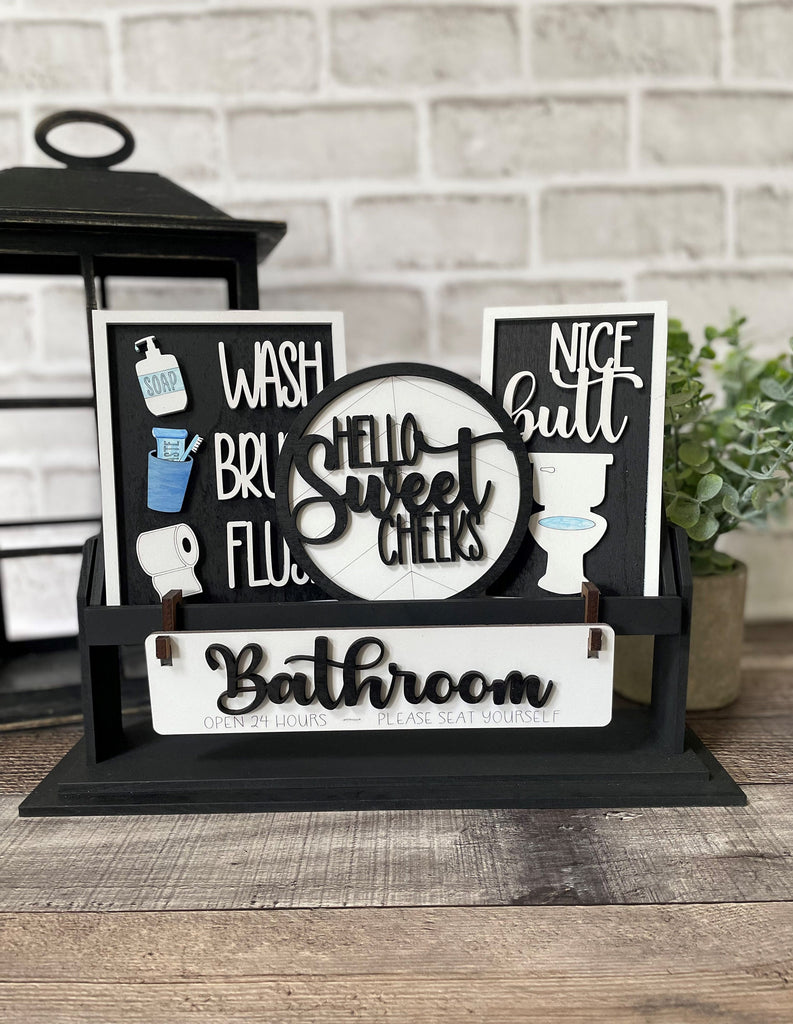 Bathroom DIY Mini Tray Sets - Wood Blanks for Crafting and Painting
