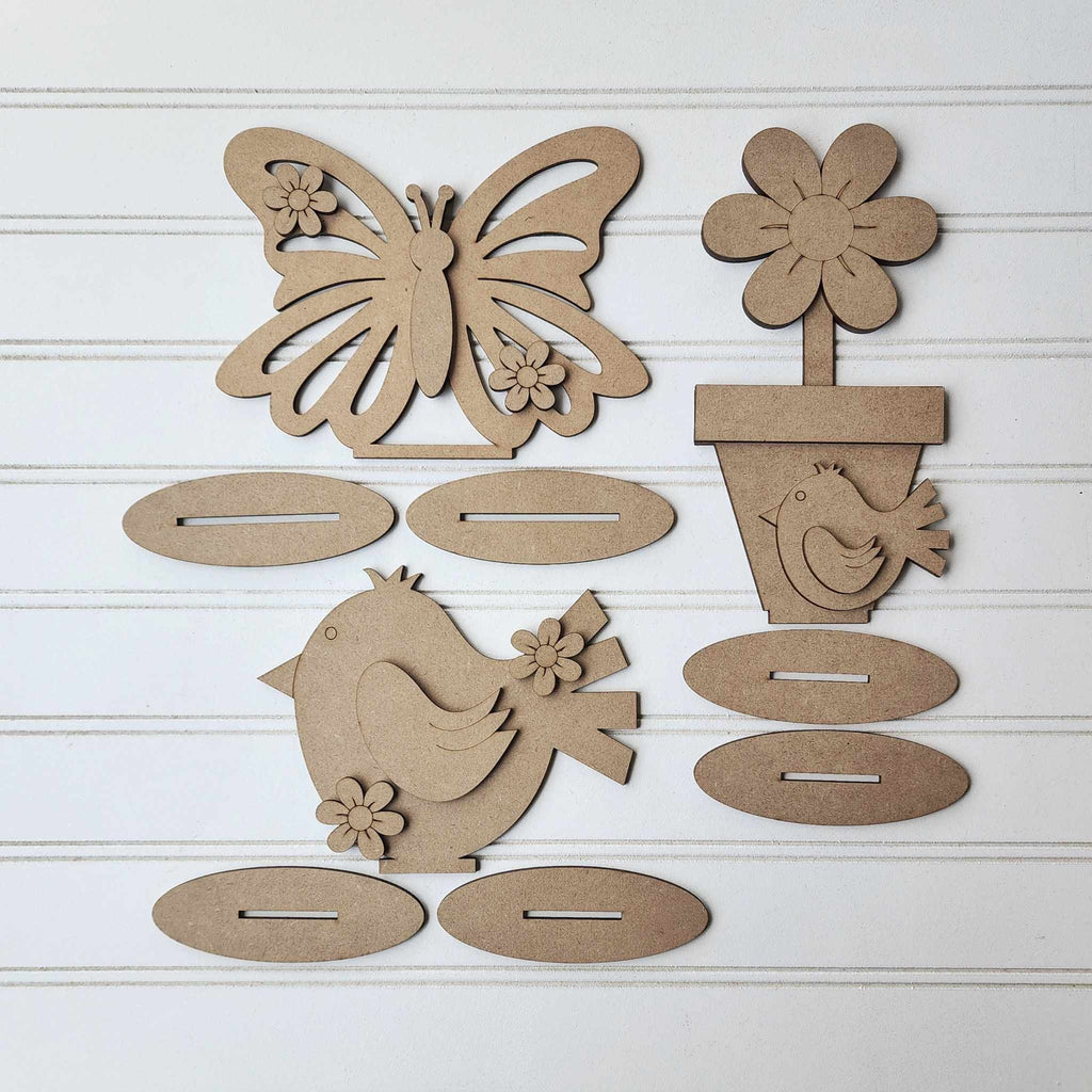 Spring Trio - DIY Wood Blanks for Painting and Crafting