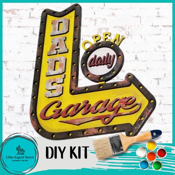 Dad's Garage Sign- DIY Wood Blanks for Painting and Crafting