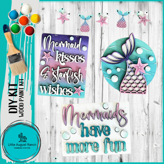 Mermaid Tiered Tray DIY Kit - Quick and Easy Tiered Tray Bundle