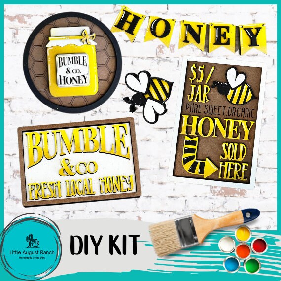 Honey Market Bee Tiered Tray DIY Kit - Quick and Easy Tiered Tray Bundle