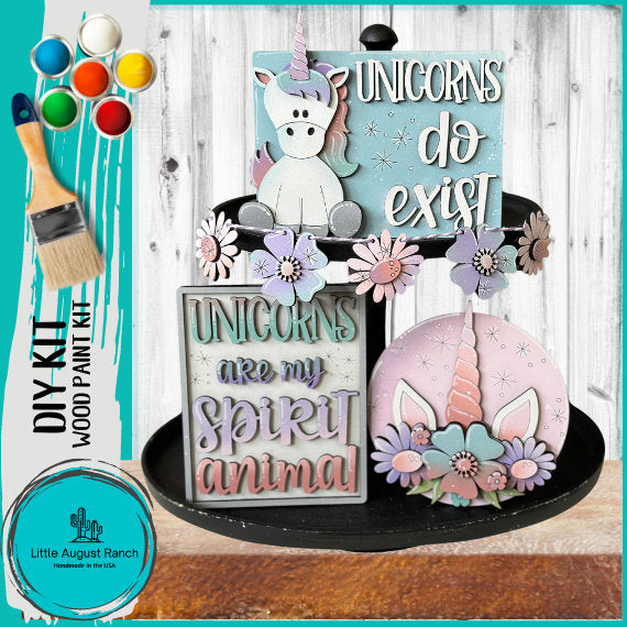 Unicorn Tiered Tray DIY Kit - Quick and Easy Tiered Tray Bundle