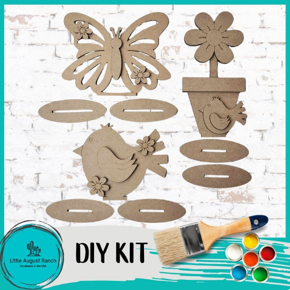 Spring Trio - DIY Wood Blanks for Painting and Crafting